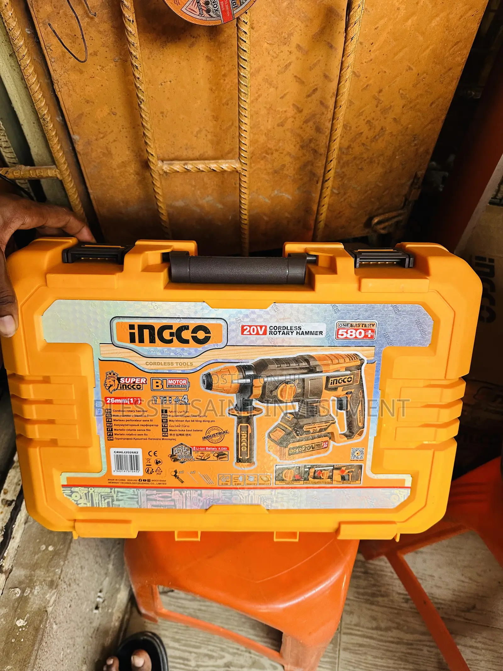 Ingco Cordless Hammer Drill 20volts 4.0ah 26mm