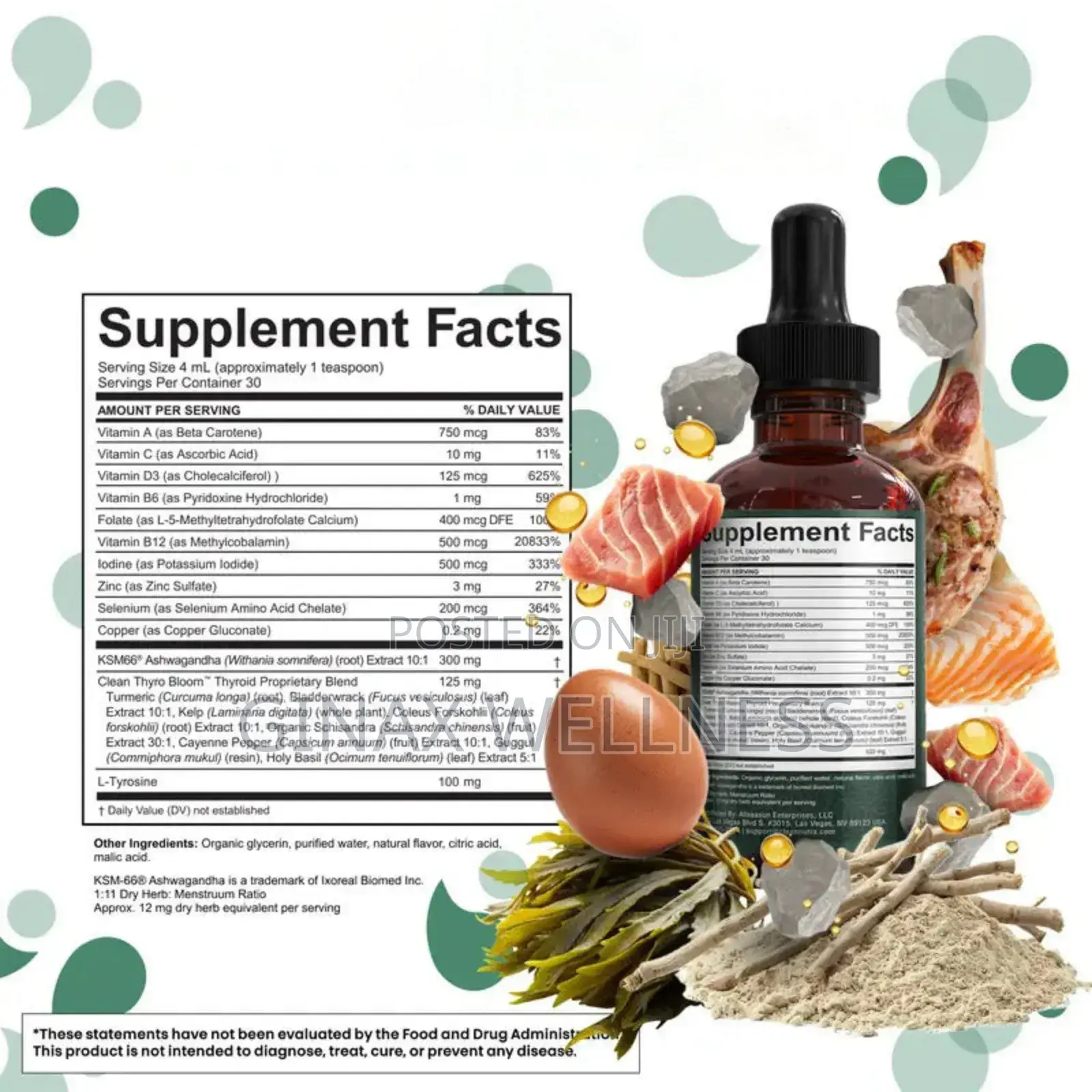 Thyroid Support Liquid Drops (60ml)