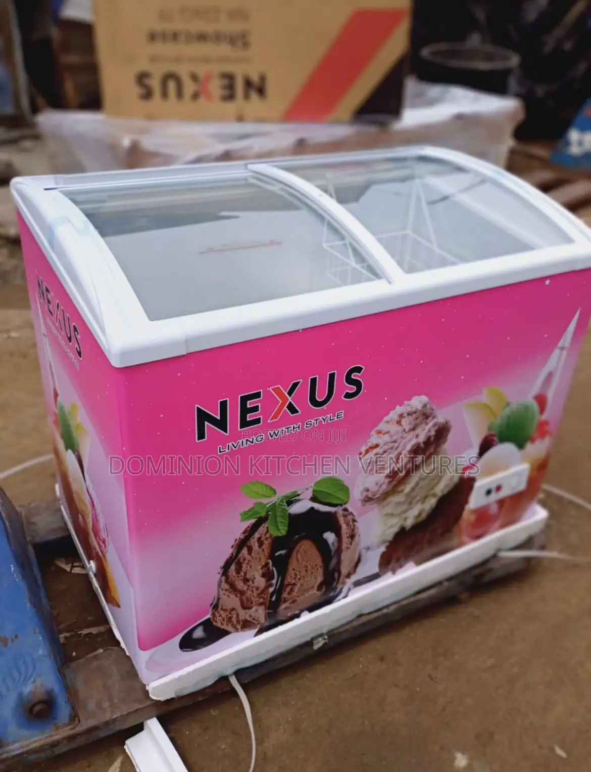 This Is Nexus Ice Cream Showcase Chest Freezer,