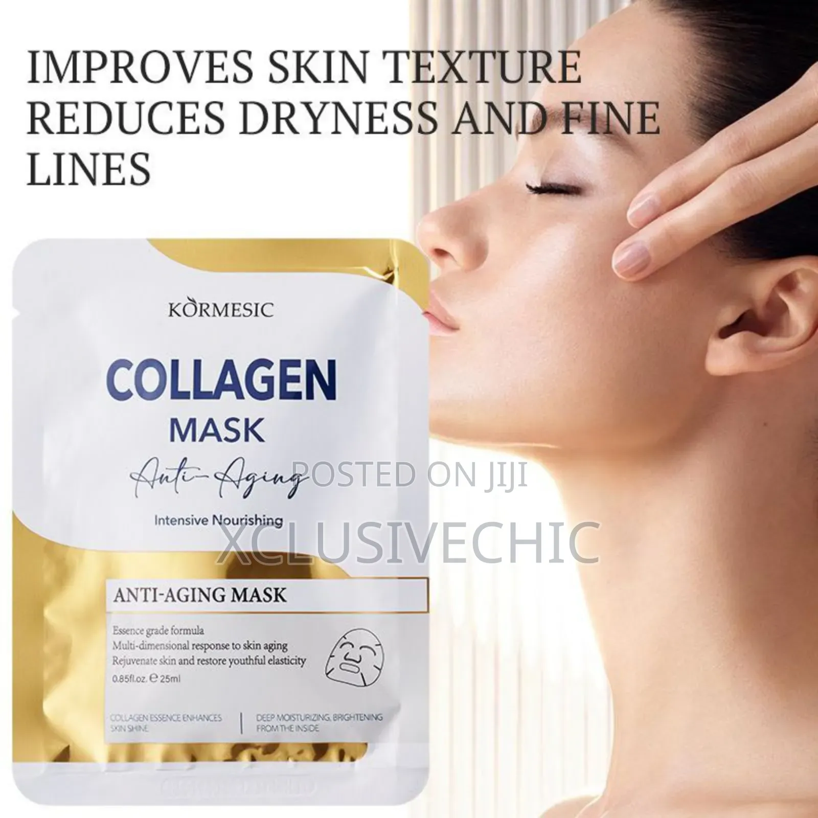 Korsemic Collagen Face Mask - Anti Aging - Dozen Only