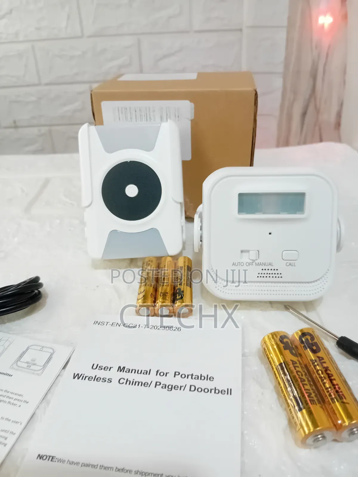 Daytech Cc21 Portable Wireless Chime Pager Doorbell