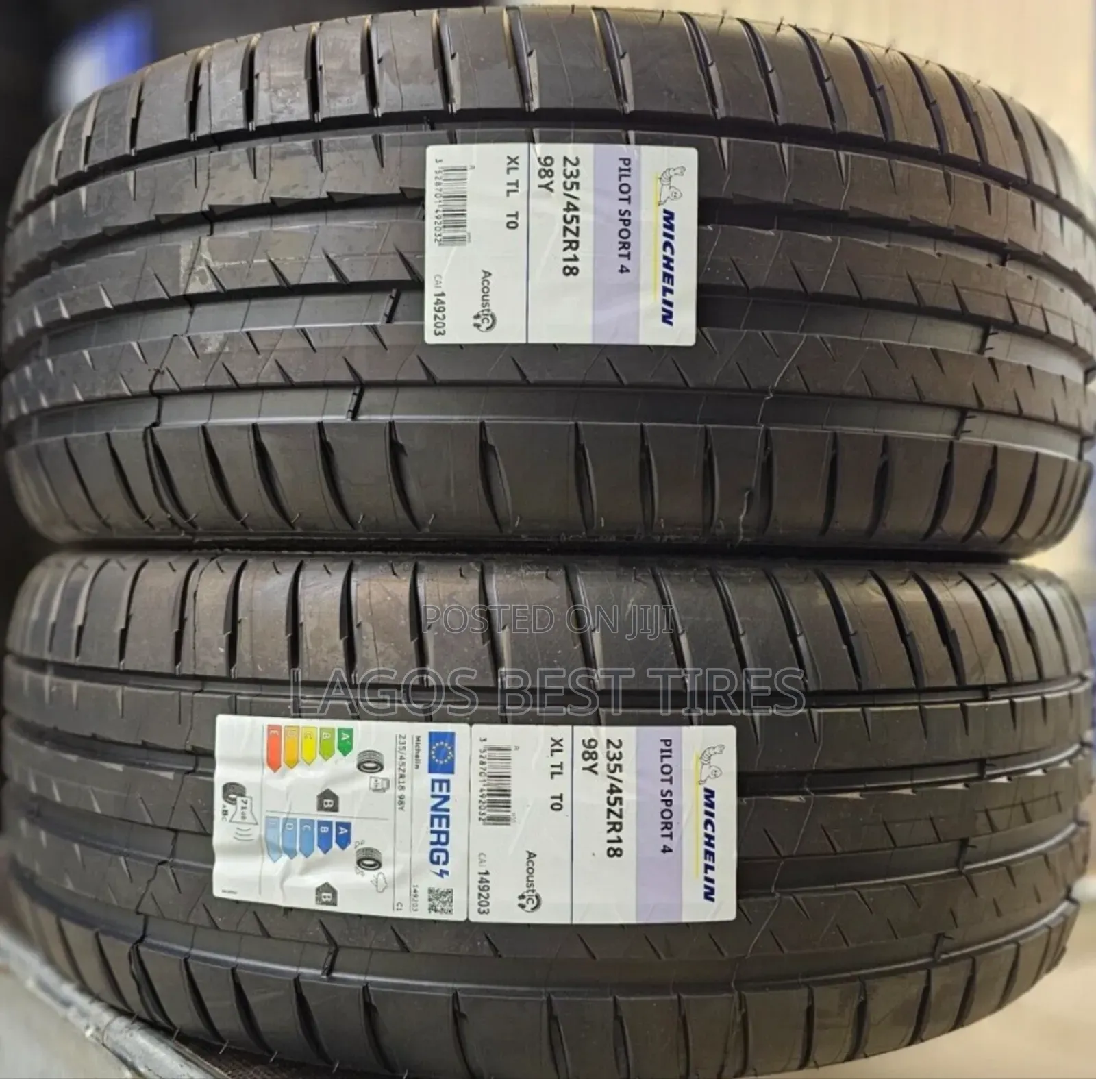 Michelin Pilot Sport 4 (Acoustic) | 235/45zr18 98y Xl |Tesla-Spec (T0)