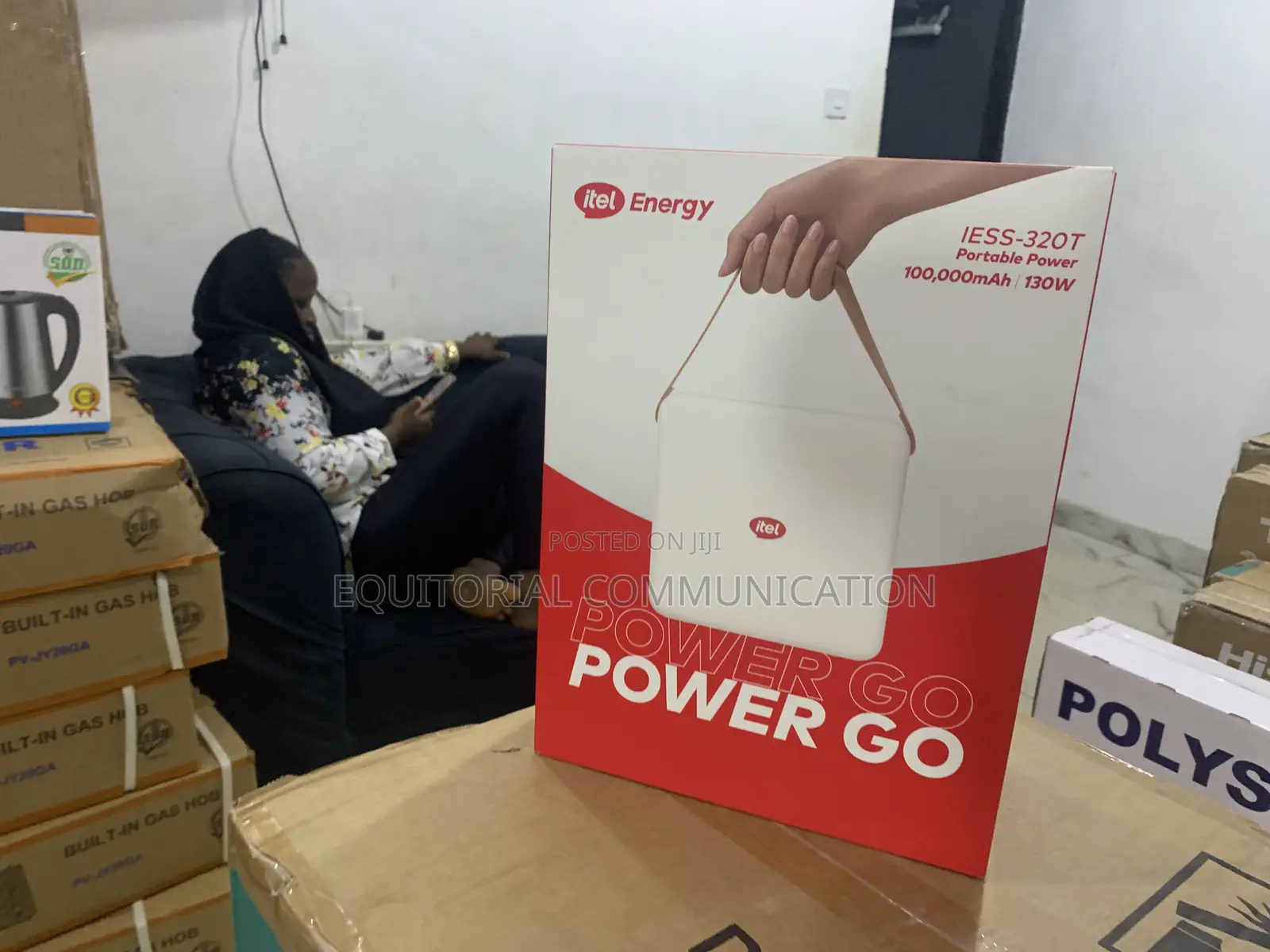 Itel Iess-320t Portable Power Station With Multiple Output Ports