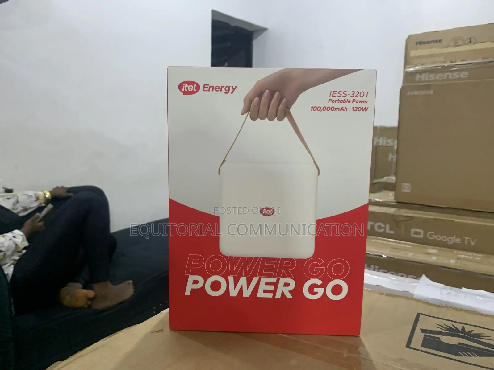 Itel Iess-320t Portable Energy Station With Fast Charging Ports
