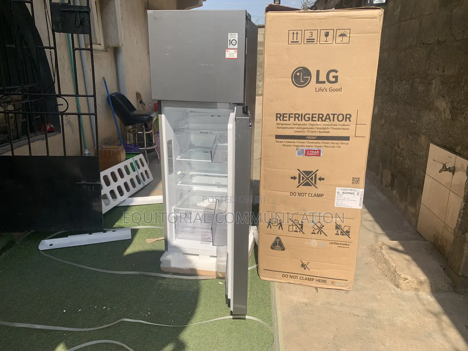 Lg Gl-B242pqkb Refrigerator With Smart Inverter Compressor