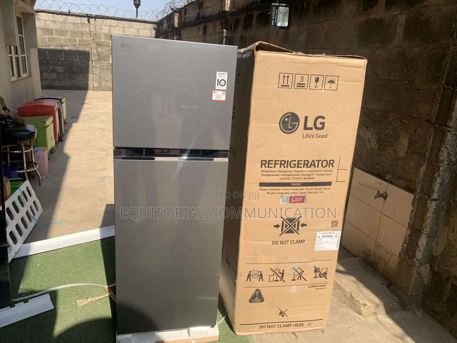 Lg Gl-B242pqkb Refrigerator With Smart Inverter Compressor