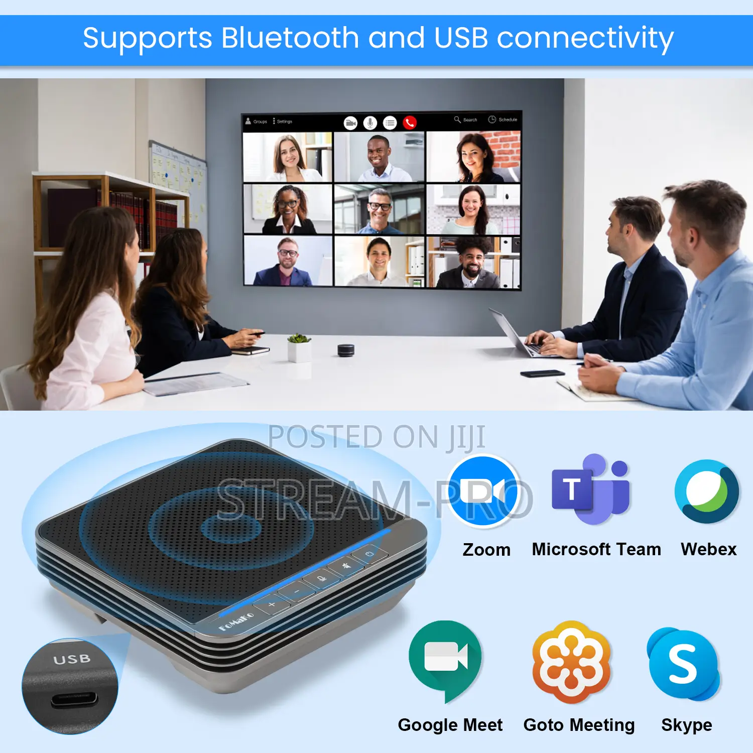 Fomako Vc200 Smart Conference Bluetooth Speakerphone