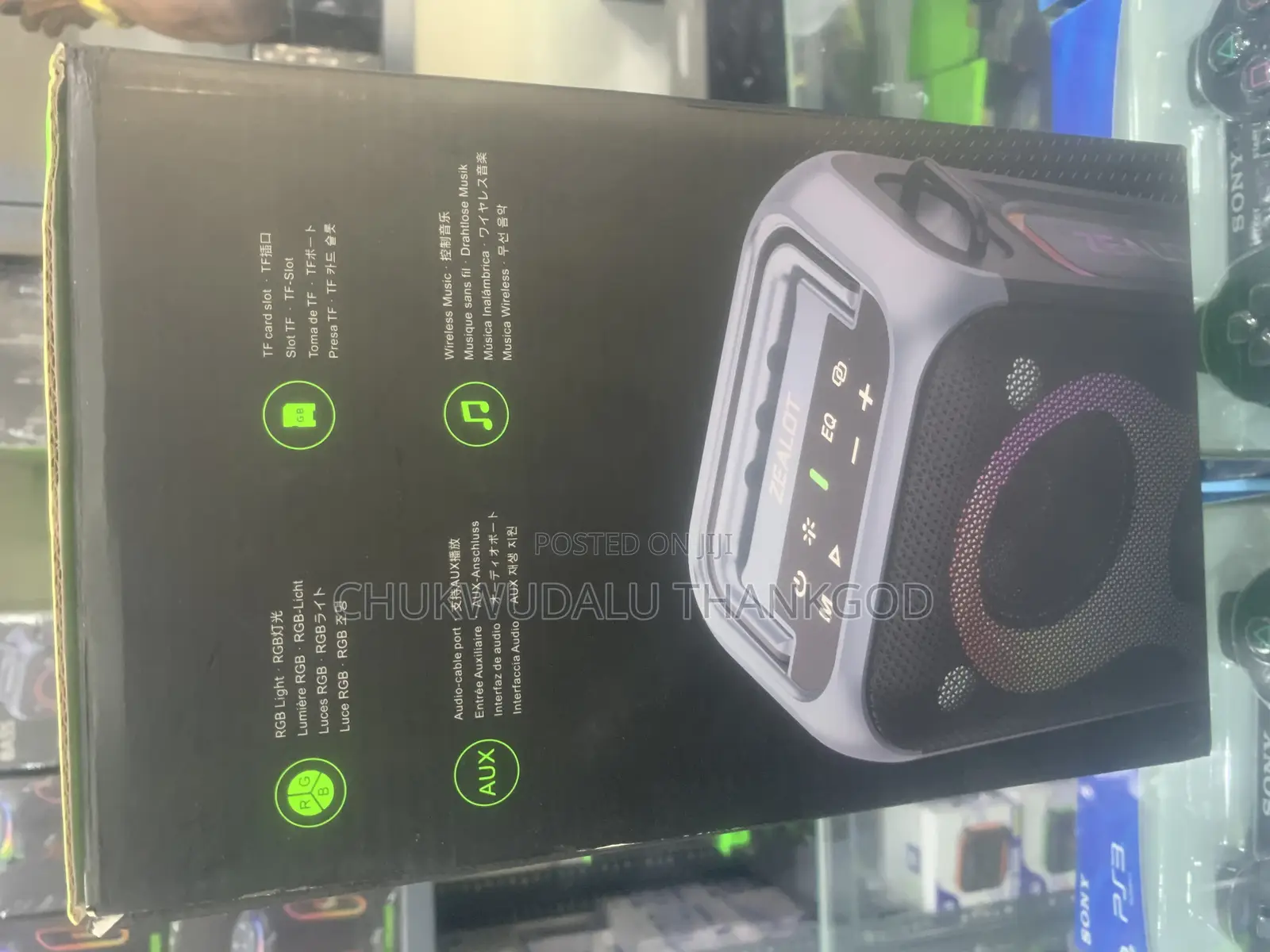Zealot Pt02 60w High Power Subwoofer Bluetooth Speaker 8000mah Battery