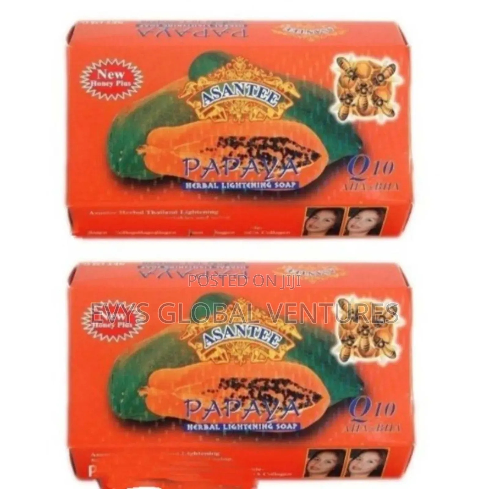 Asantee Papaya Lightening, Brightening Glowing Skin Soap