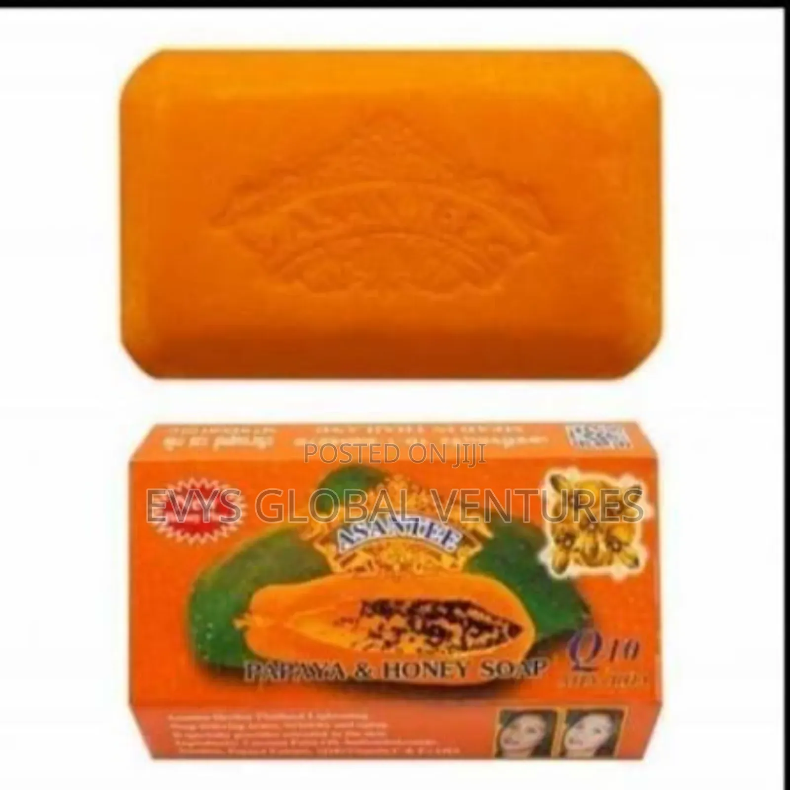 2pcs Asantee Papaya Honey Lightening, Brightening Glowing Soap