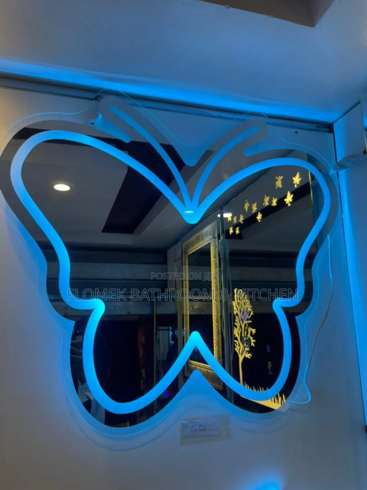 Luxury Butterfly Led Bathroom Mirror – Modern Backlit Wall Mirror