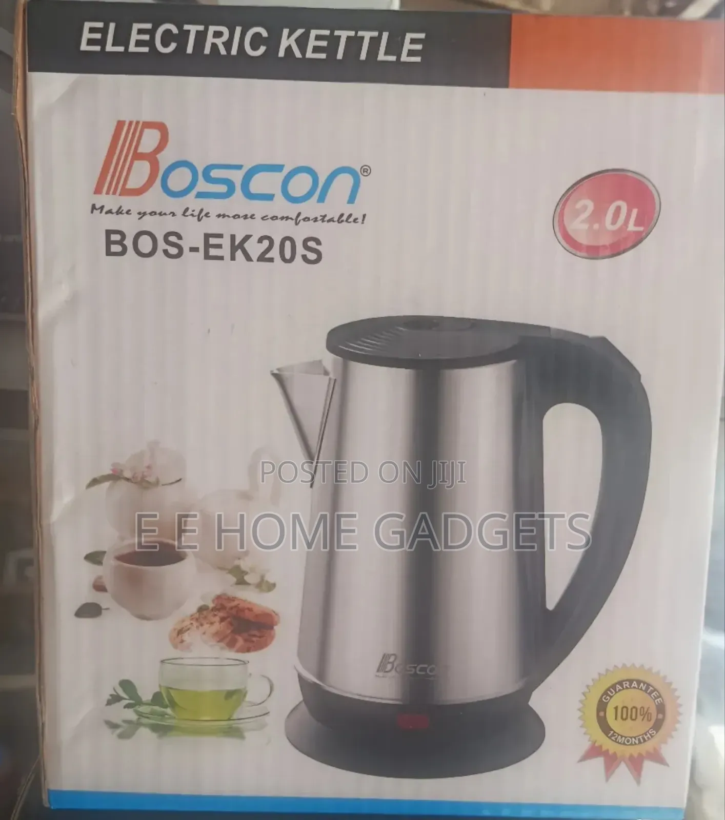 Boscon Powerful Fast Heating Electric Kettle Jug 2.0l