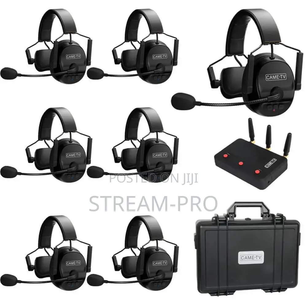 Came-Tv Kuminik8 Duplex Digital Wireless Intercom Headset - 7 Users