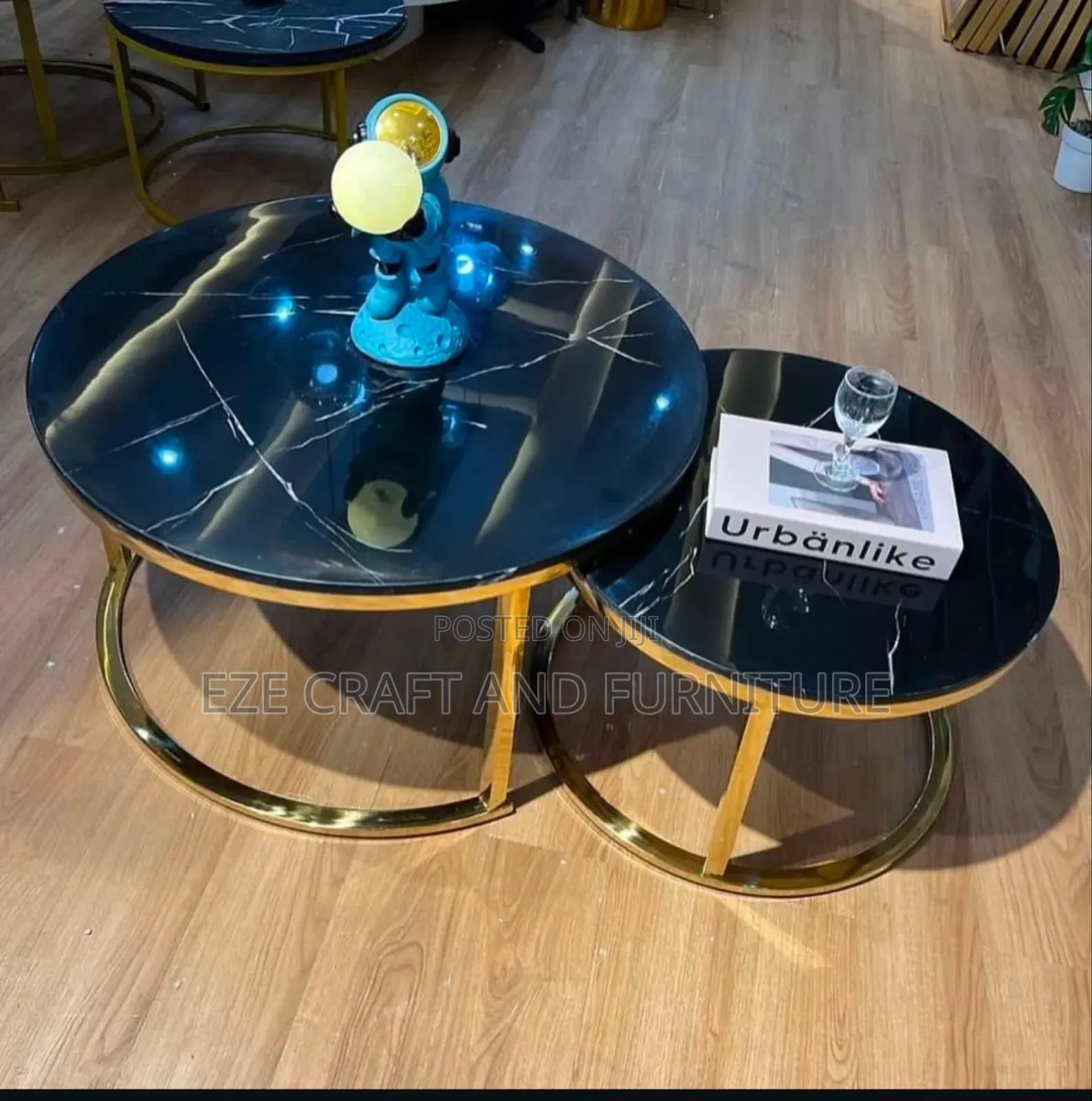 Sleek 2in1 Marble Center Table