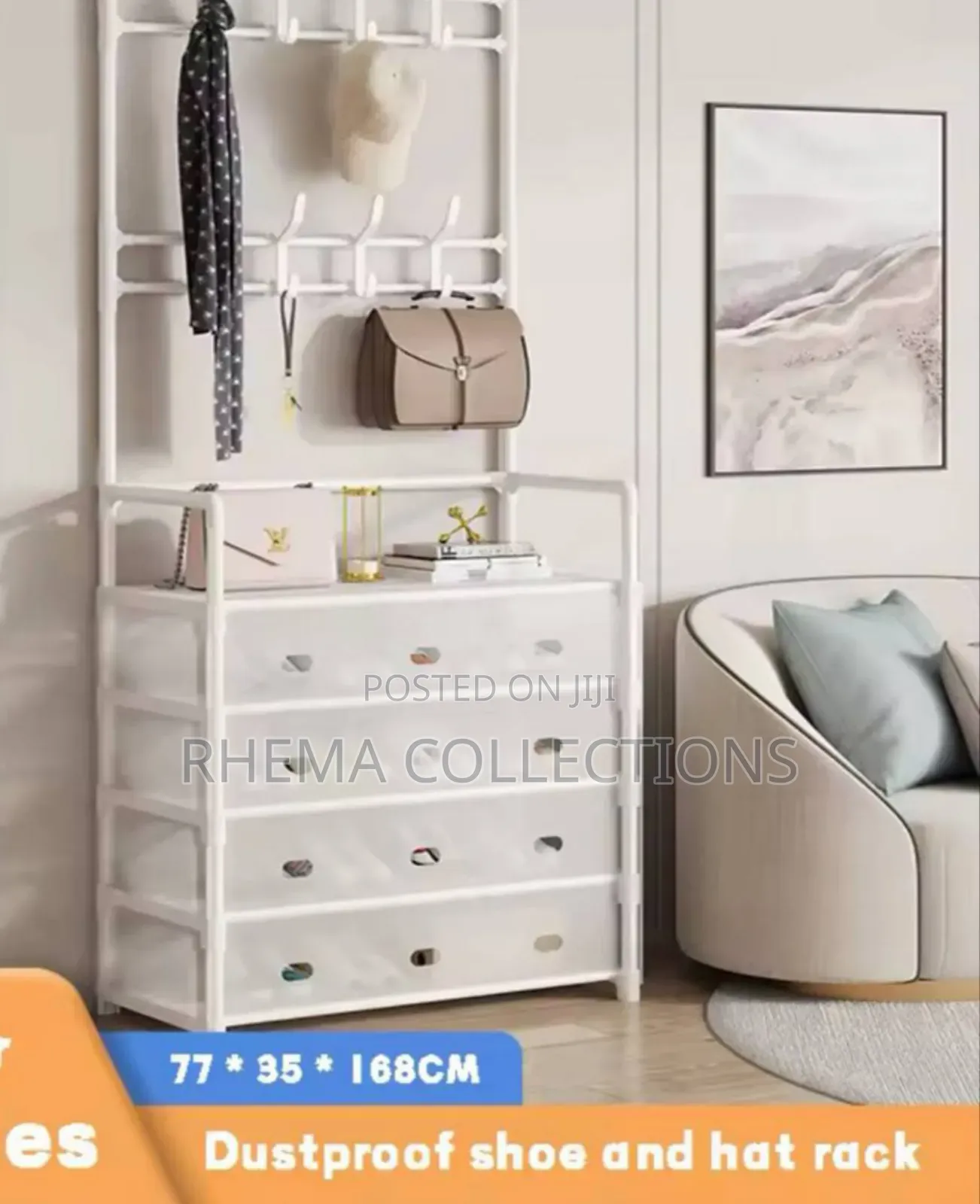 Multipurpose Dust Proof Shoe Rack and Hanger