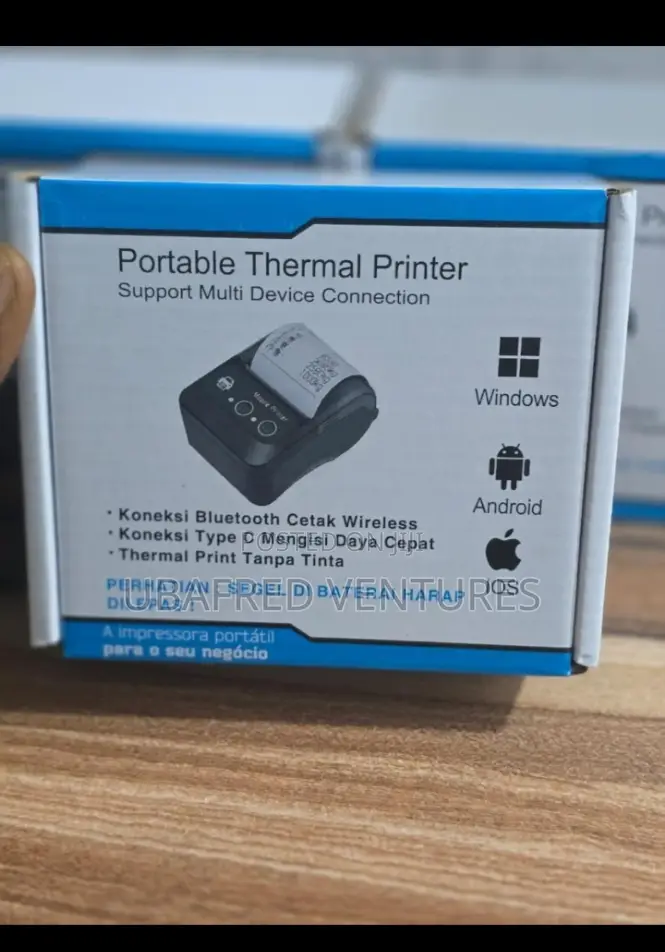 Mini Thermal Printer Wireless Bluetooth Printer 58mm Paper
