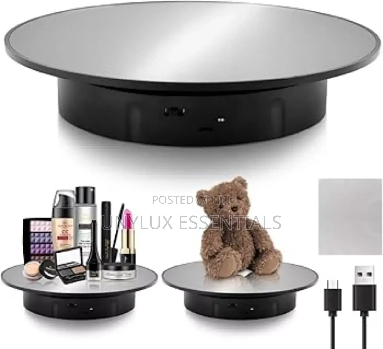 360° Rotating Electric/Battery Mirror Display Turntable