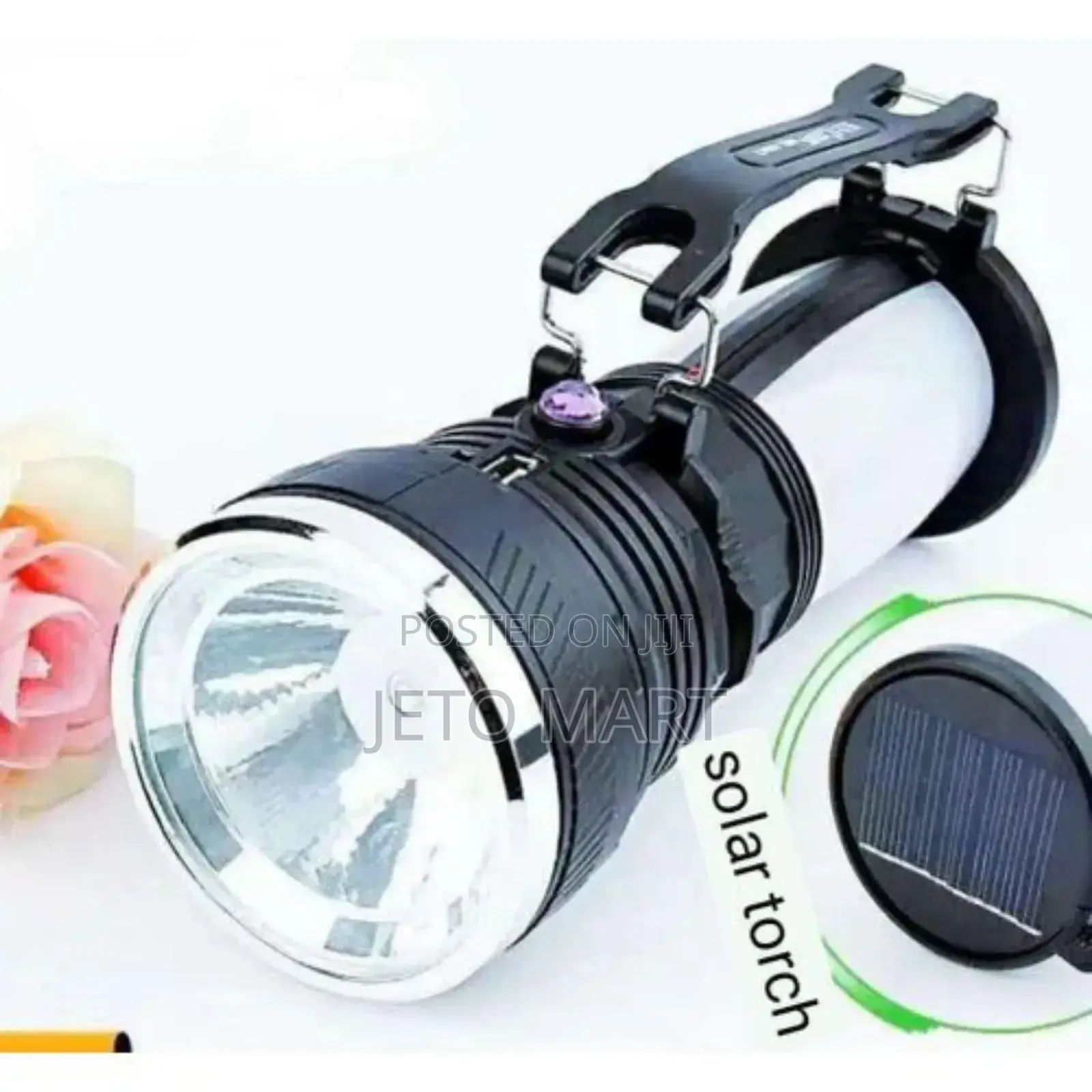 Solar Rechargeable Led Torch With Usb Port