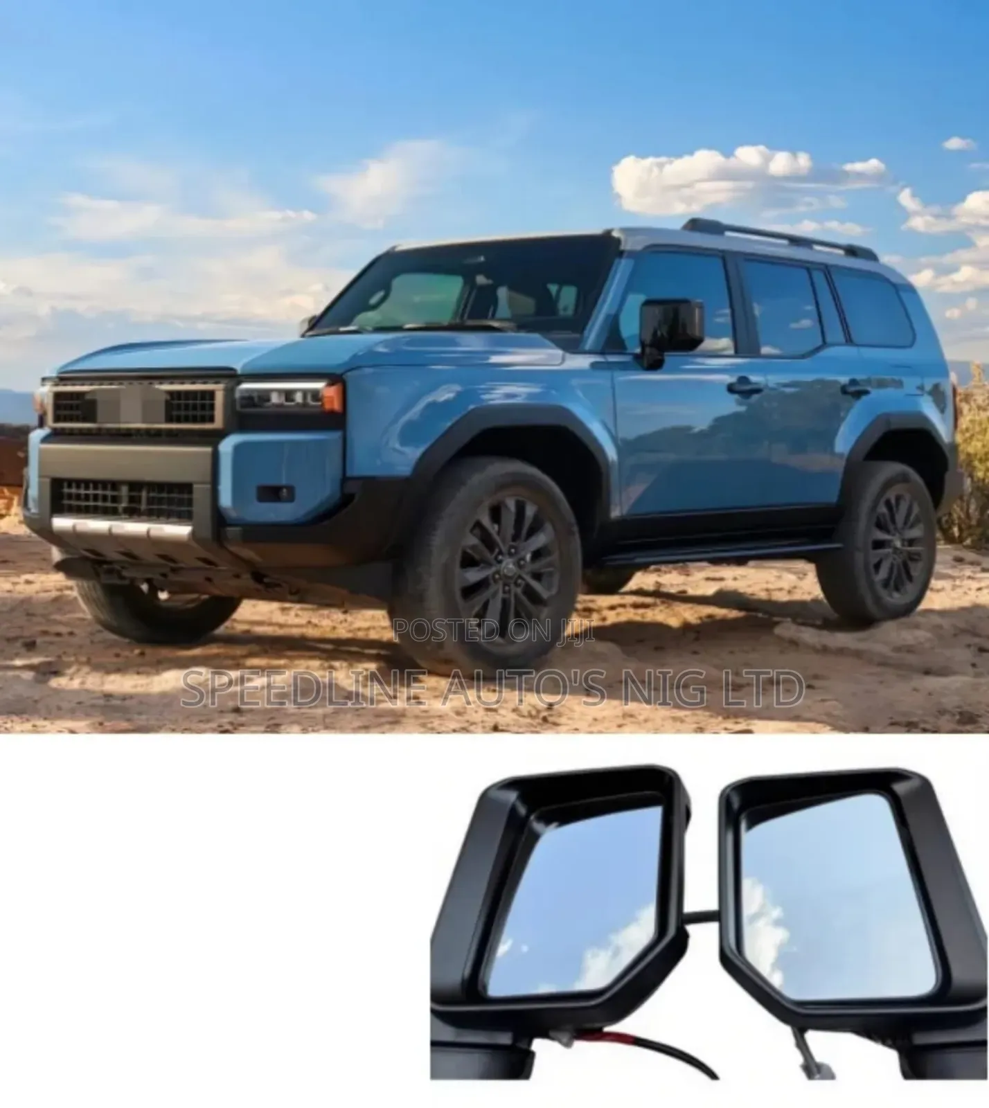 Complete Set Of Side Mirrors Toyota Prado/Lexus Gx550 2024/2025