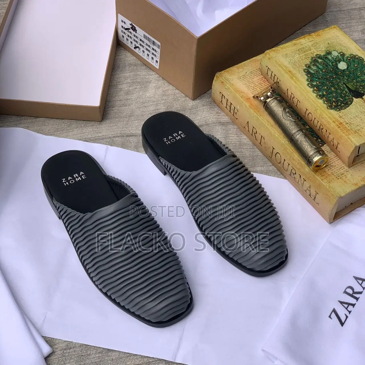 Original Zara Leather Half Shoes
