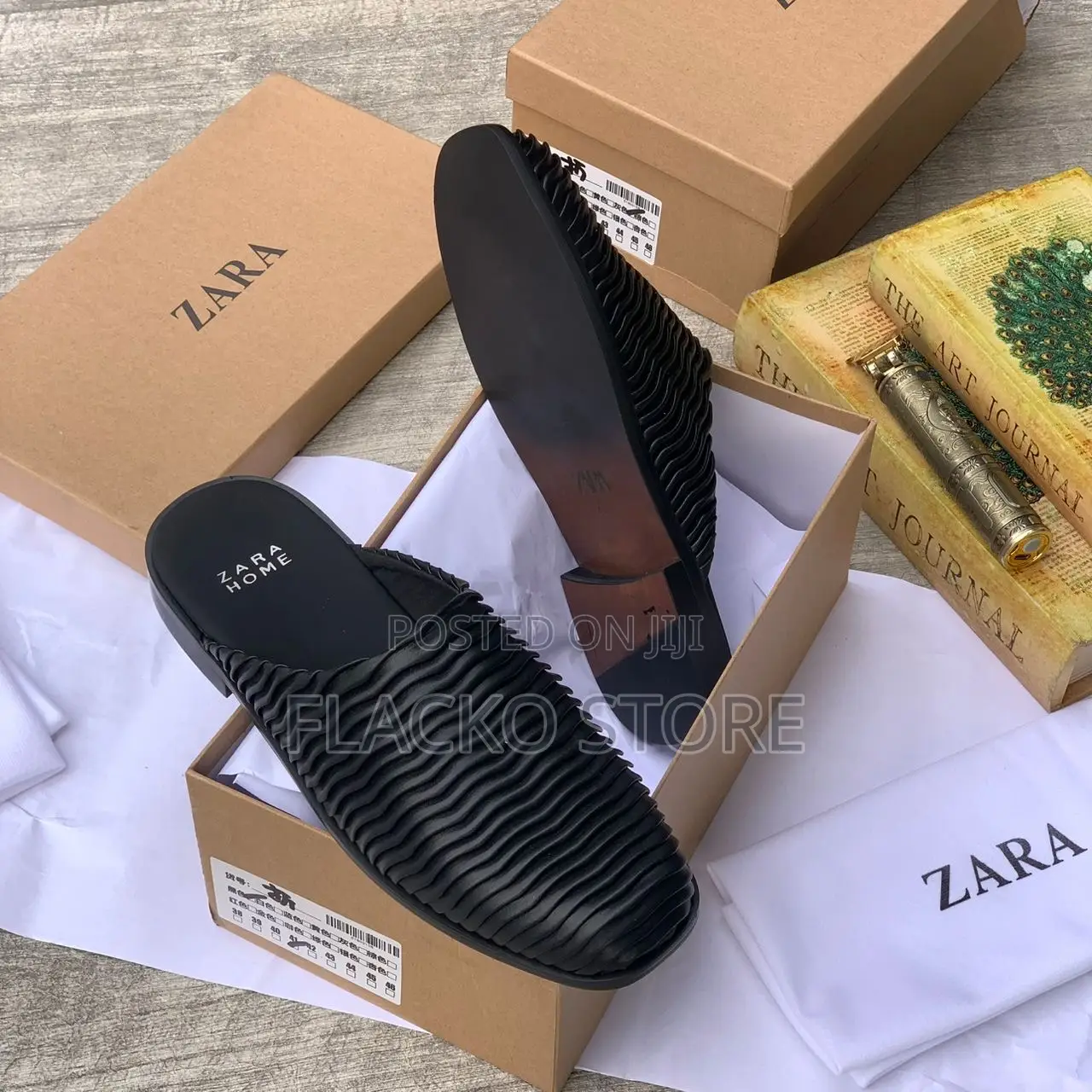 Original Zara Leather Half Shoes