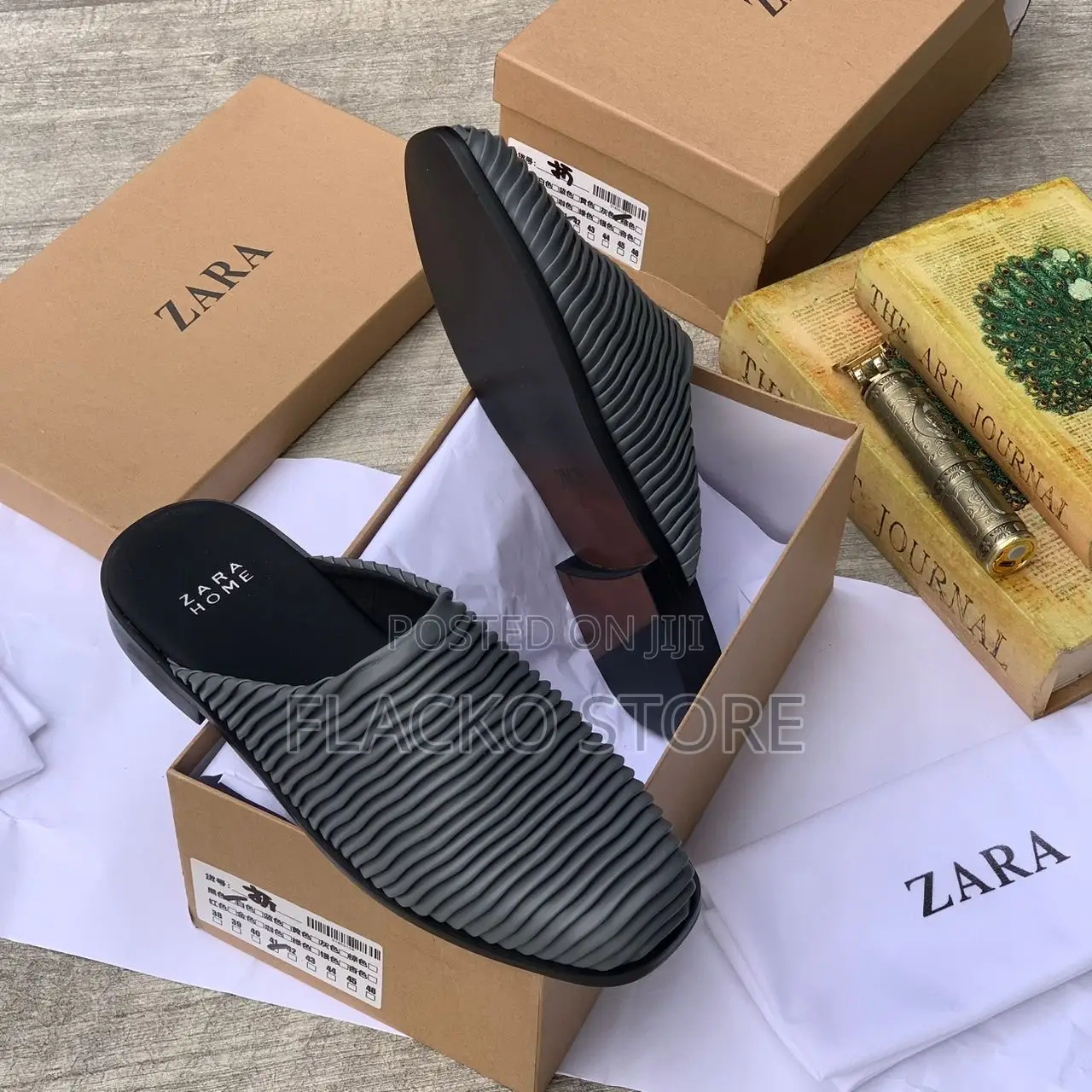 Original Zara Leather Half Shoes