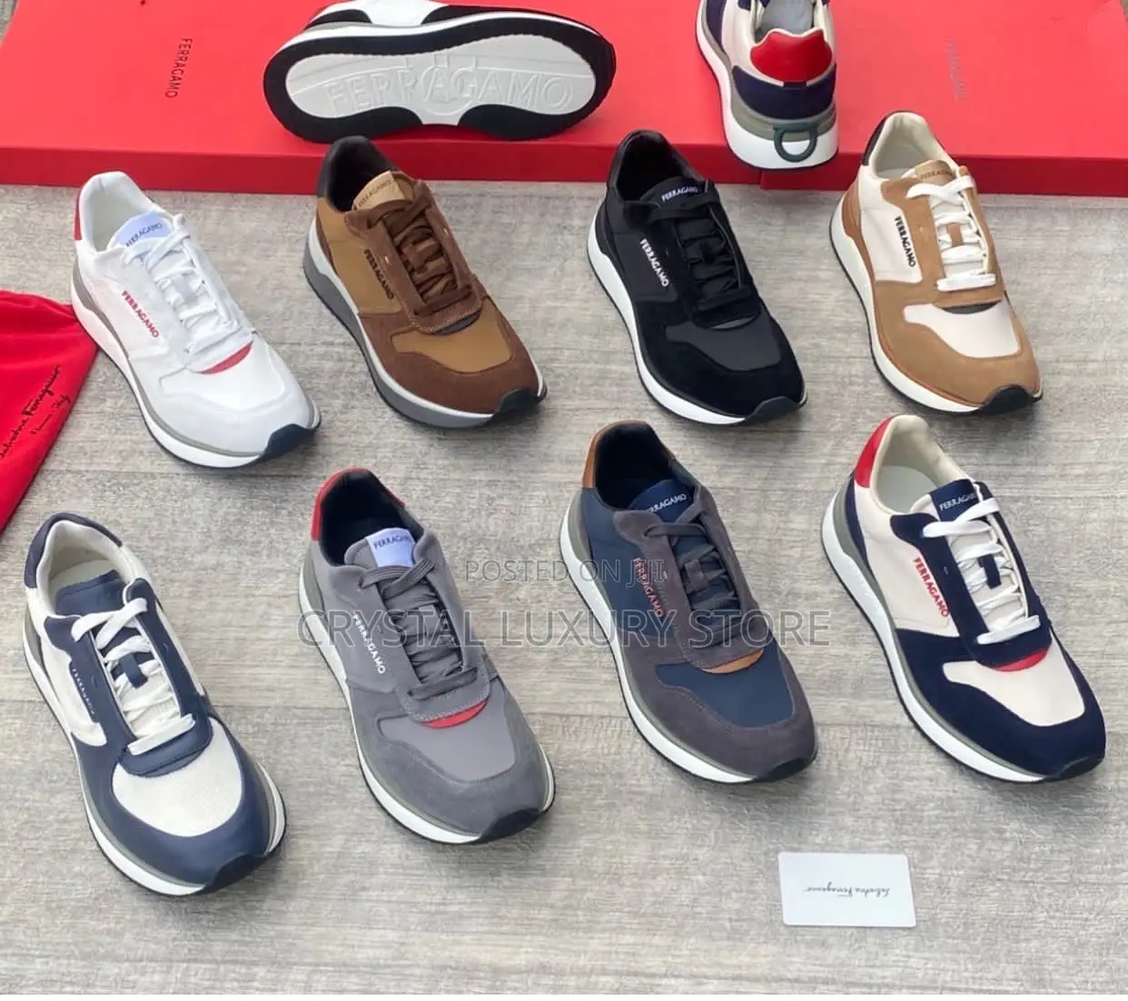 Salvatore Ferragamo Quality Luxury Men Sneakers