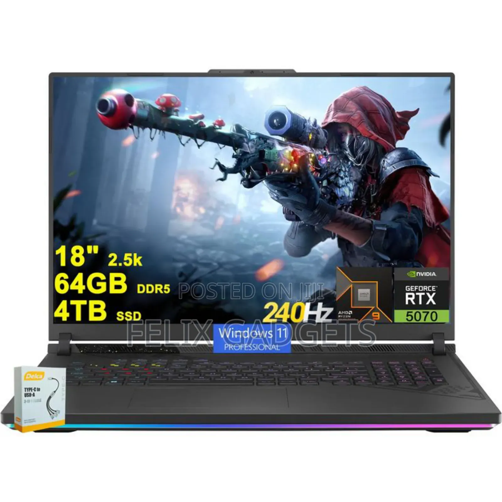 New Laptop Asus ROG Strix G17 32GB Intel Core Ultra 9 SSD 2T