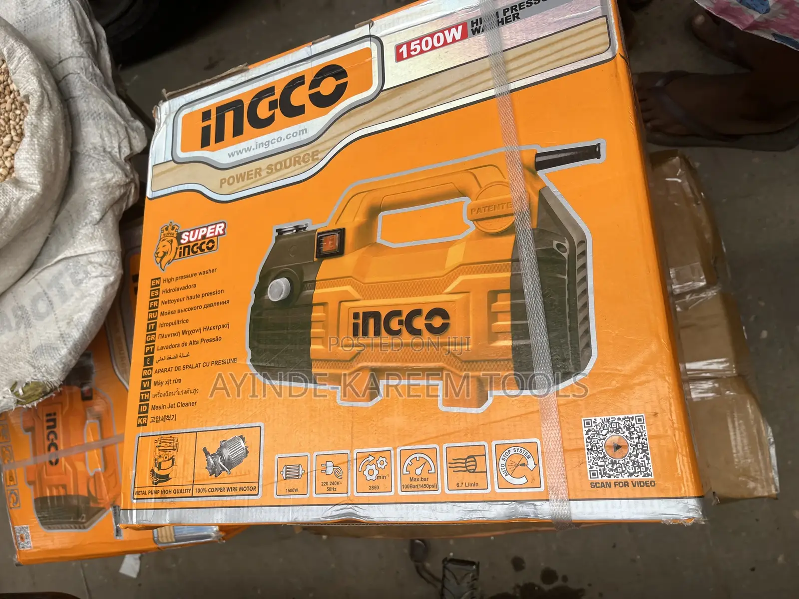 Electric High Pressure Washer (1500w)