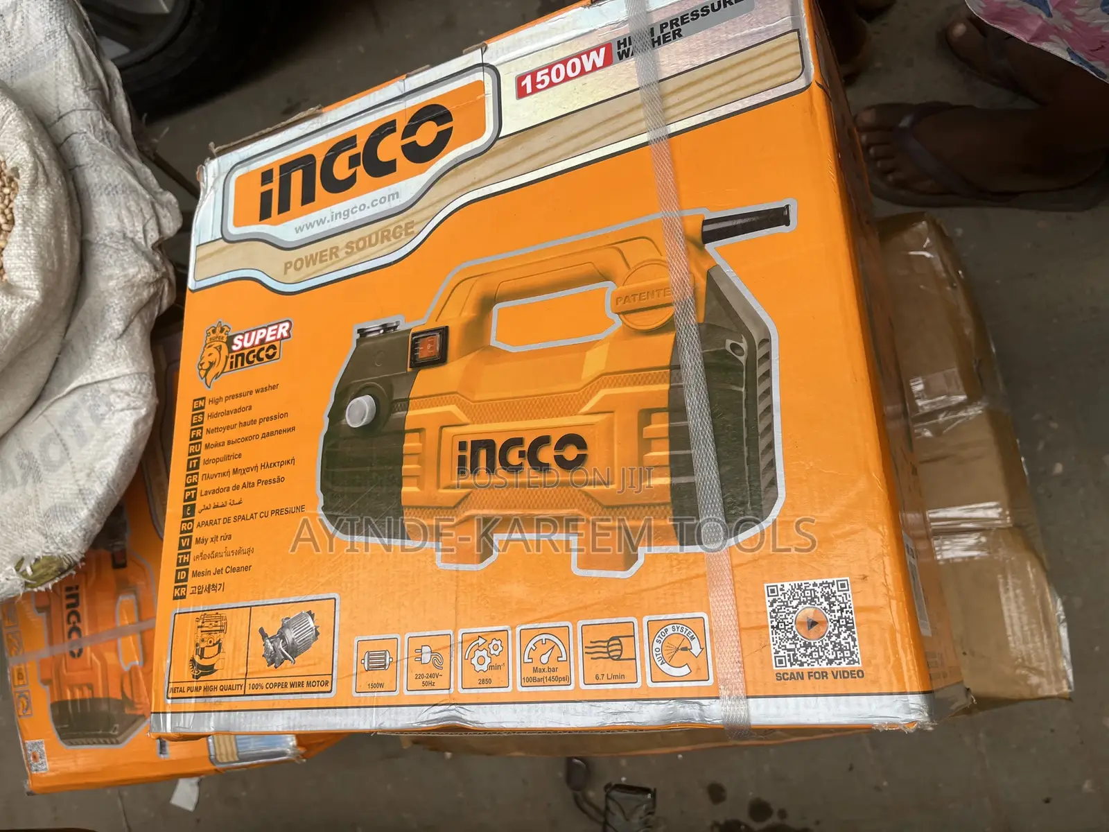 Electric High Pressure Washer (1500w)