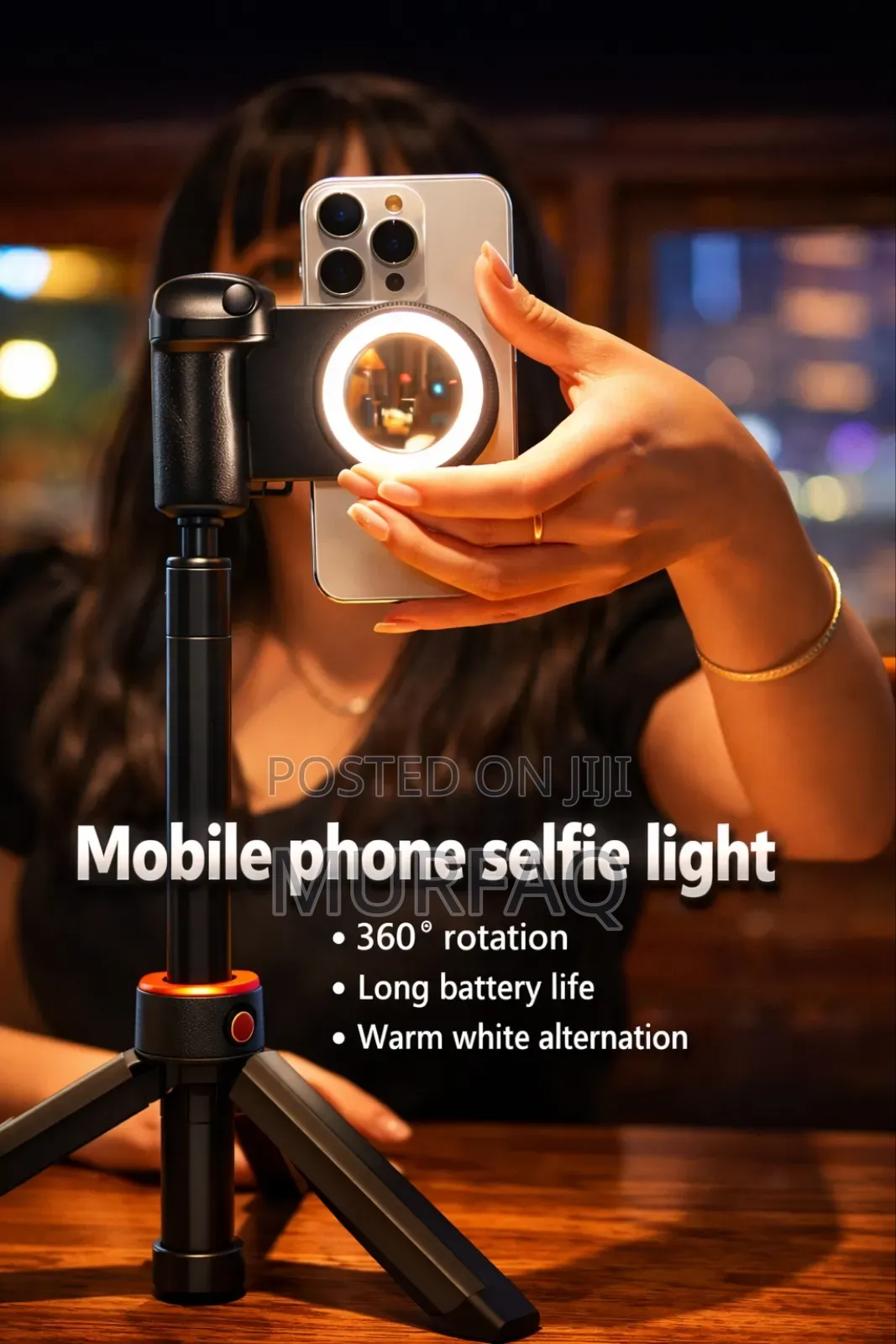 Magnetic Smartphone Handle - Bluetooth Selfie Grip Stand With Light