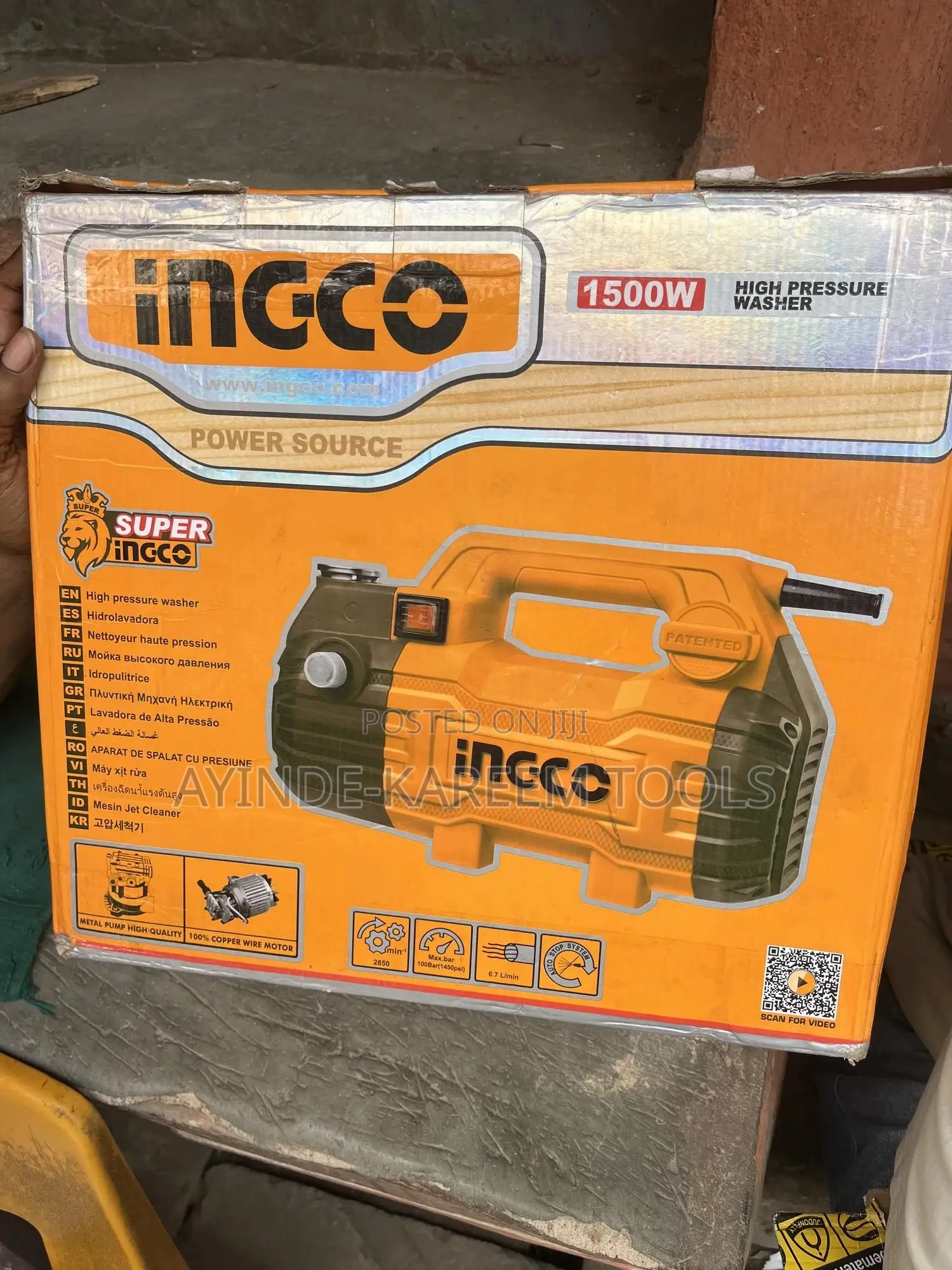 Electric High Pressure Washer (1500w)