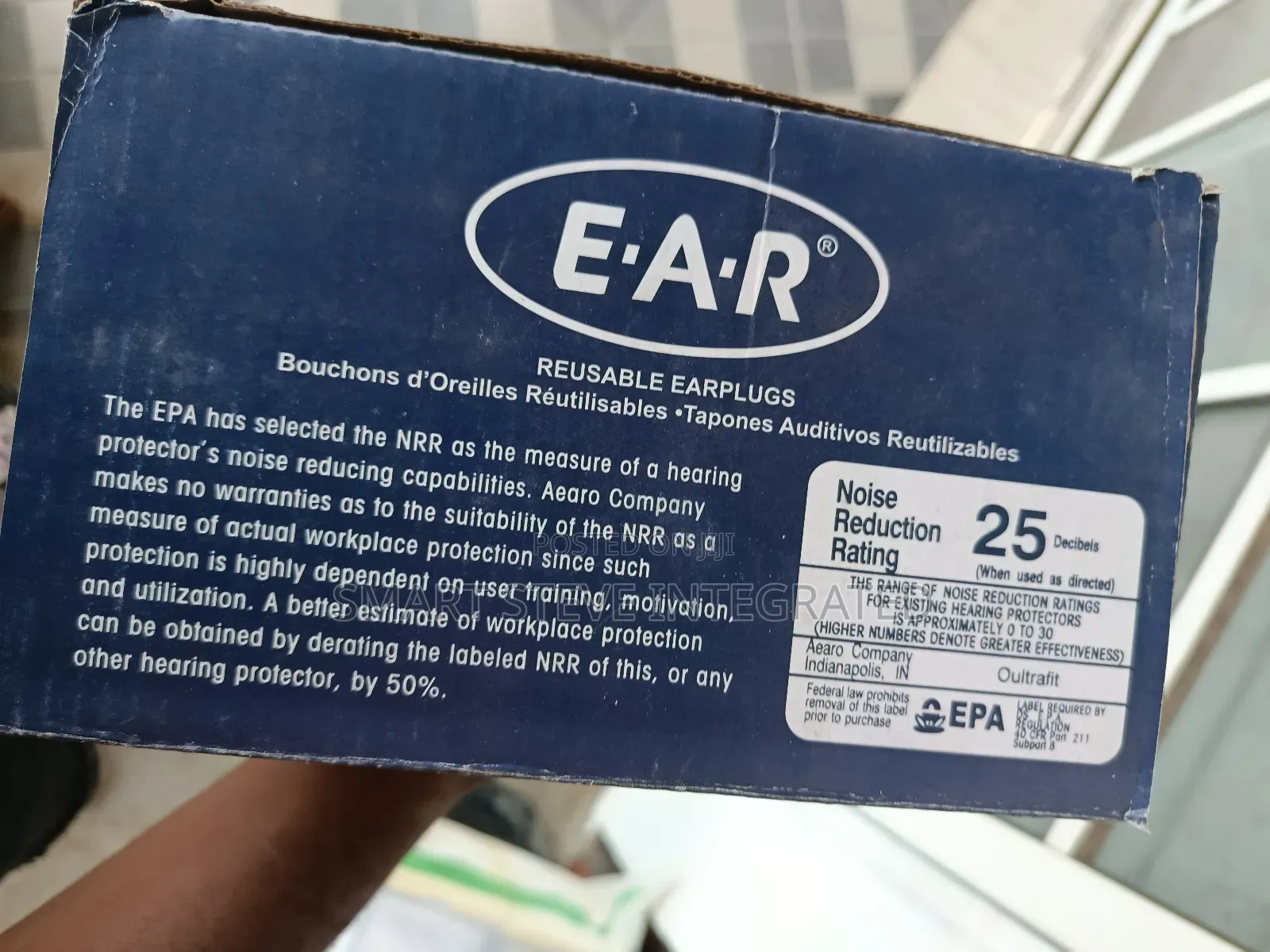 A Box Of 3m E-a-r Ultrafit Corded Earplugs