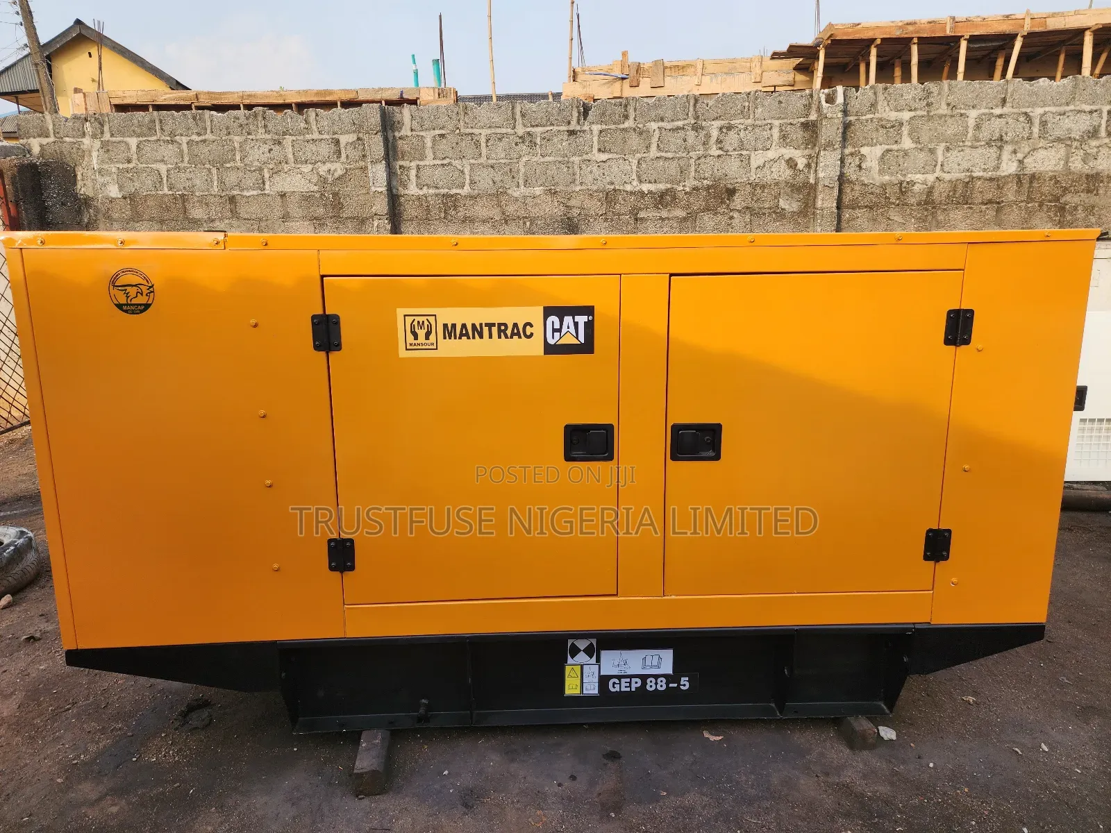 80kva Almost New Mantrac Cat Ecoplus Soundproof Generator Set