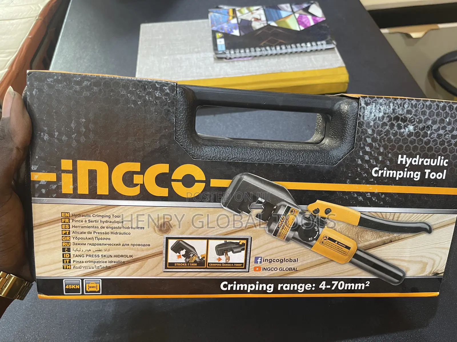 70mm Ingco Hydraulic Cable Log Crimping Tools