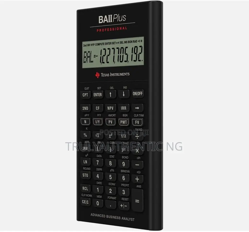 Texas Instruments Ba Ii Plus Professional Financial Calculator Origina
