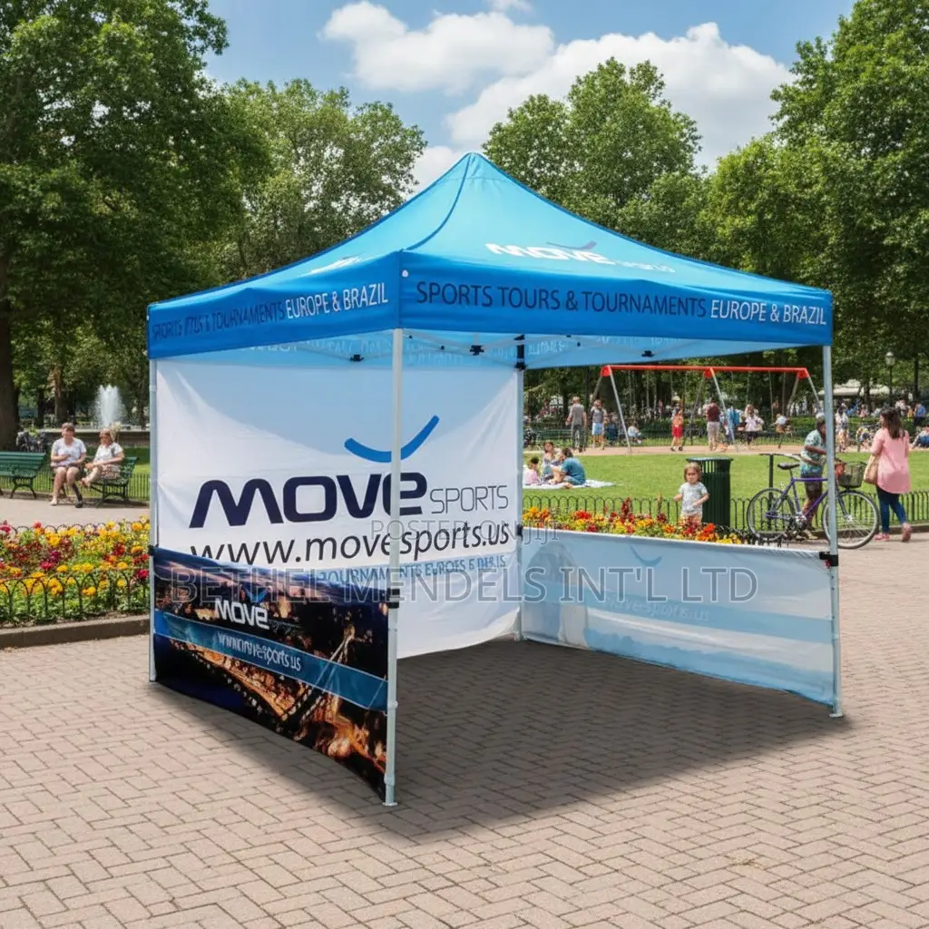 Mendels Branded Gazebo Canopy Tent –Heavy-duty Event Outdoor Shelter