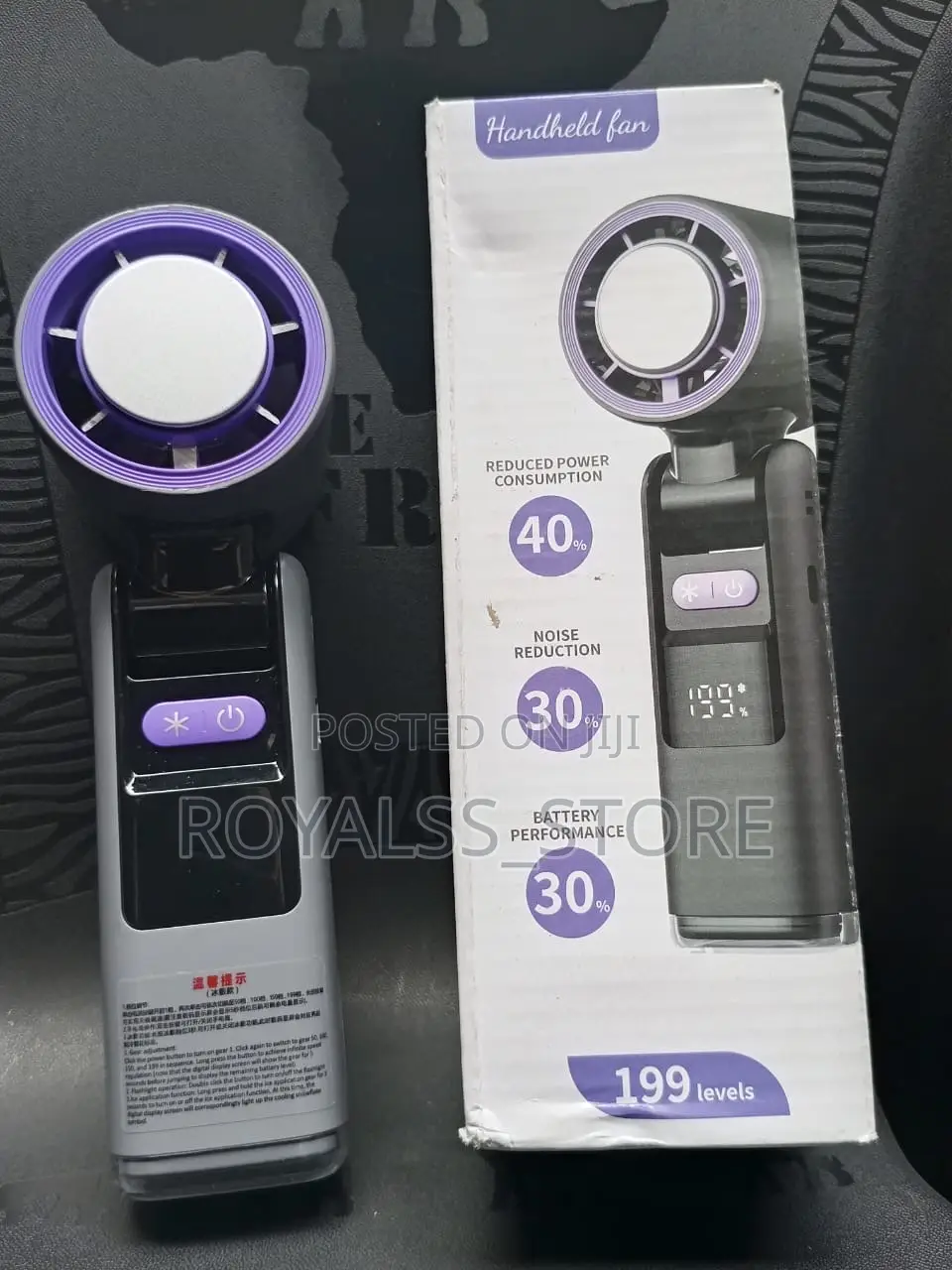 Portable Handheld Fan Speed(1-100) Adjustable Turbo Mini Fan