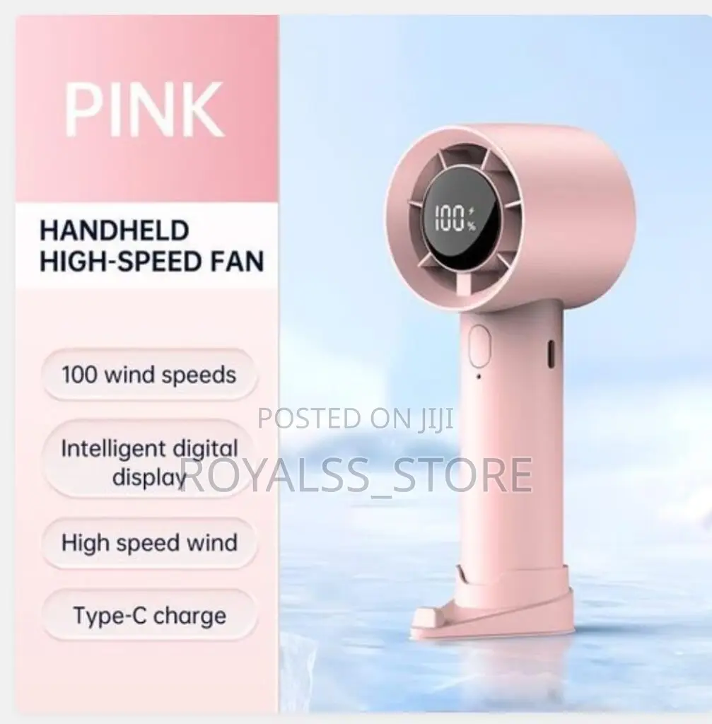 Portable Handheld Fan Speed(1-100) Adjustable Turbo Mini Fan