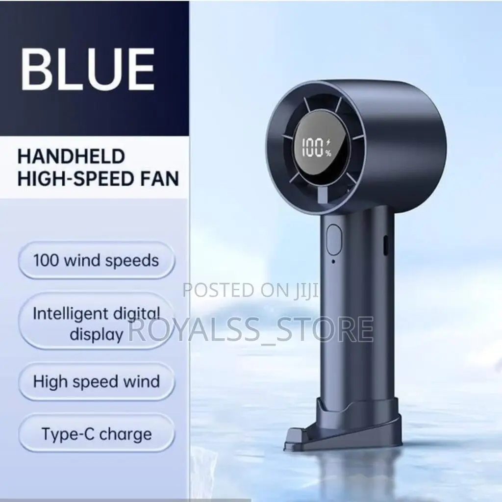 Portable Handheld Fan Speed(1-100) Adjustable Turbo Mini Fan