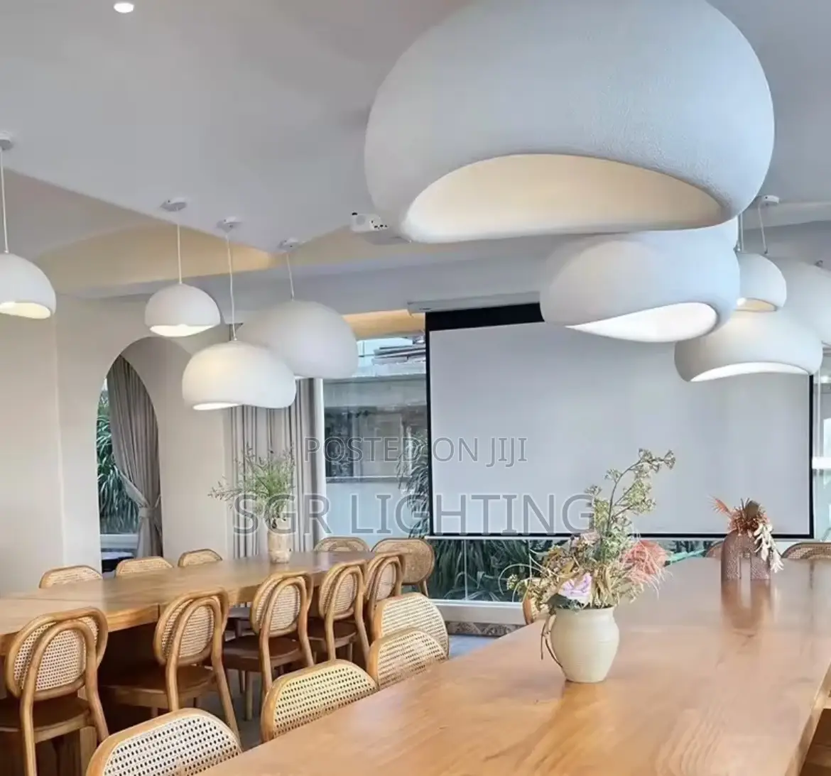 Nordic Wabi Sabi Ceiling Chandelier Modern Dining Table Pendant Lights