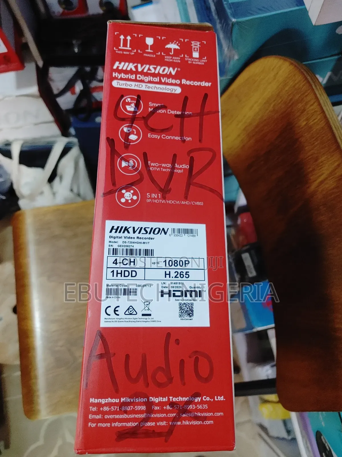 Hikvision 2mp 4ch Turbo Hd Two Way Audio DVR