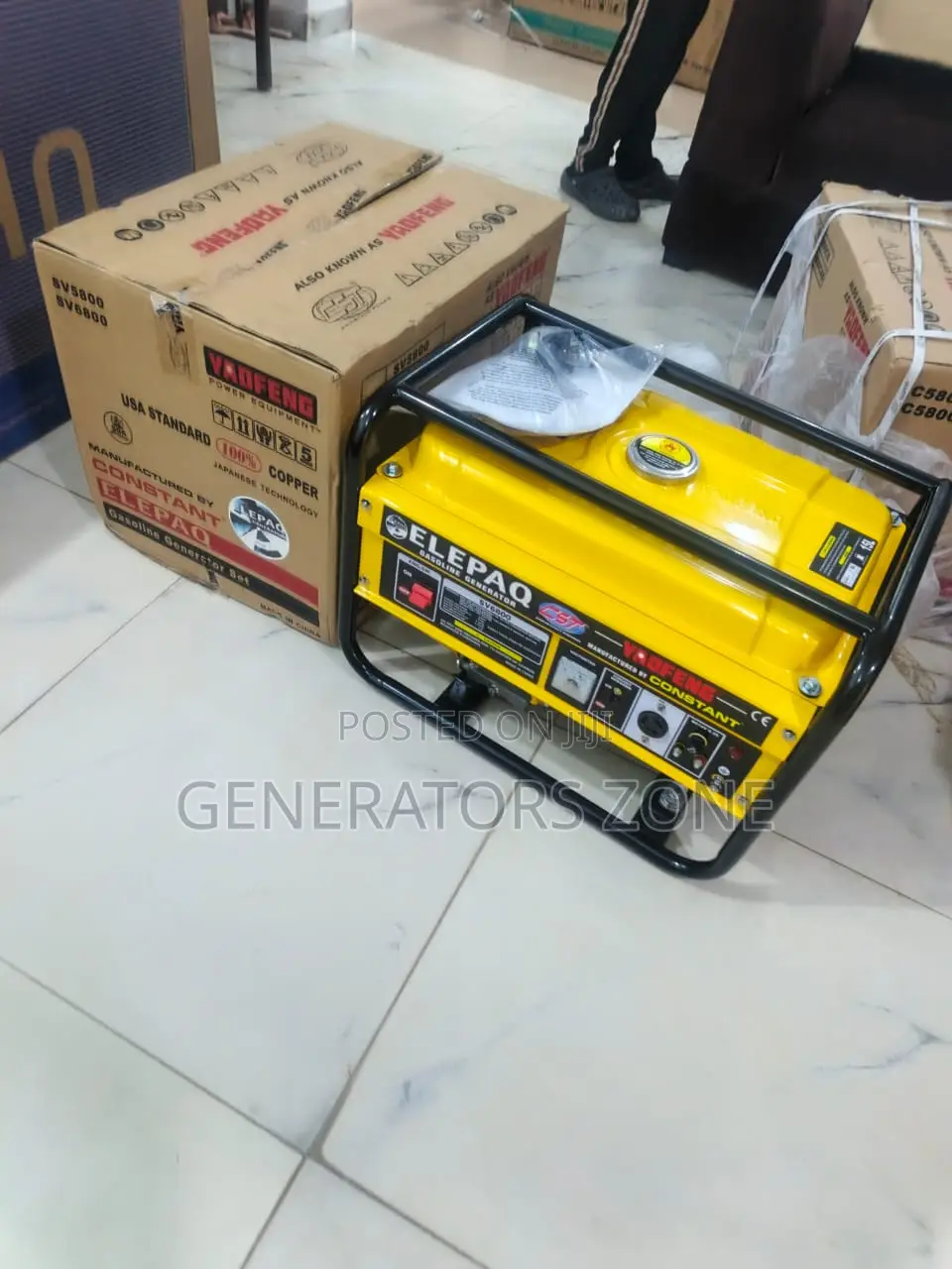 Power Generator 4.5kva Elepaq Sv6800 Unit