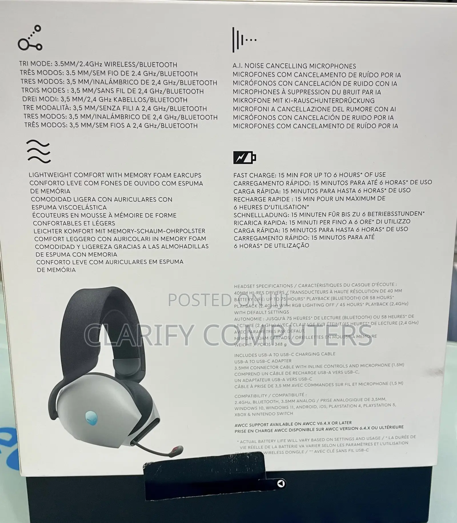 Alienware 725h Tri Mode Wireless Gaming Mouse