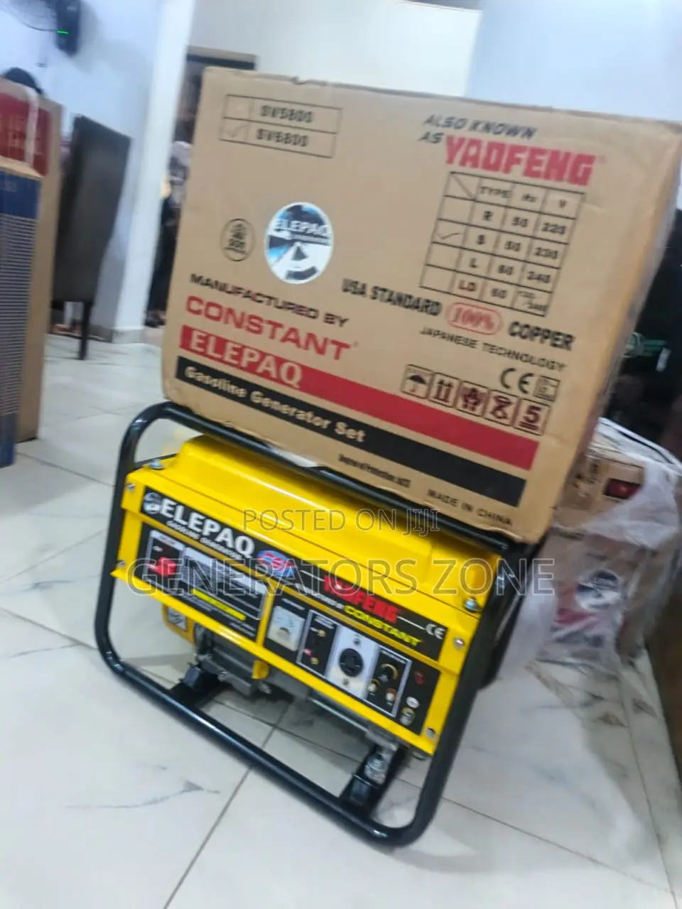 Electrical Supply Generator Elepaq Sv6800 4.5kva