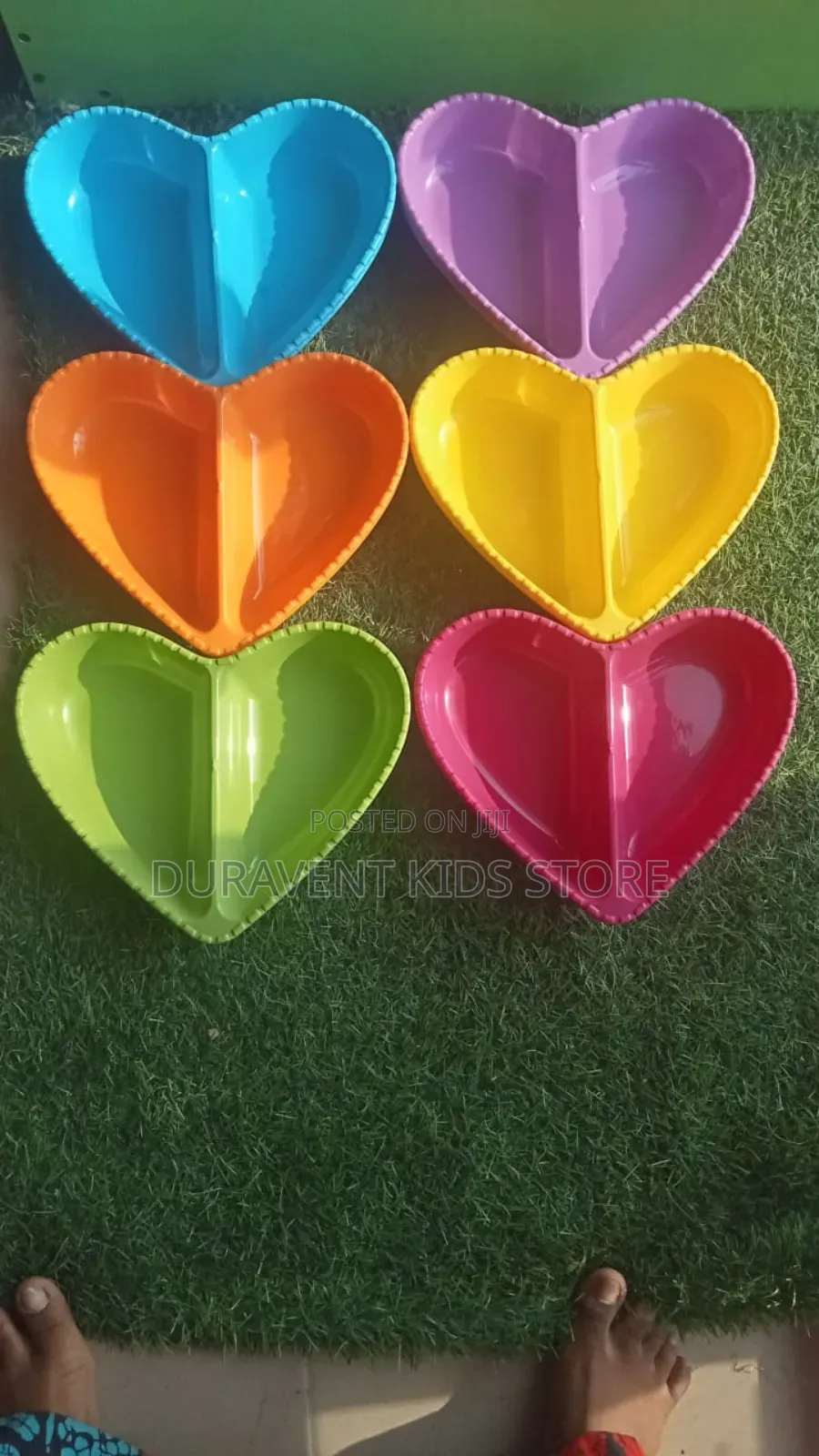 Love Shaped Partition Plate for Kids in Dozen Price