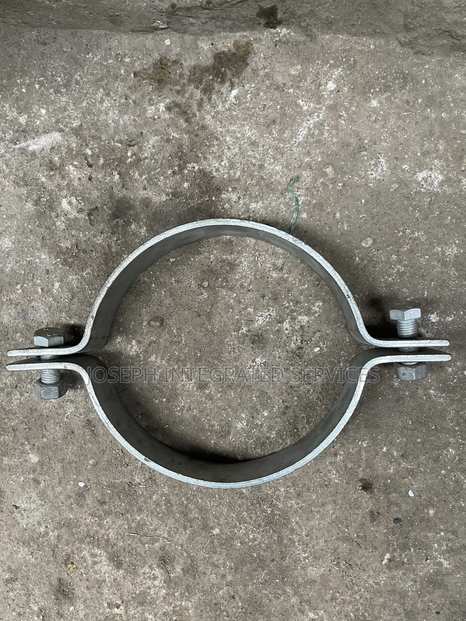 Galvanized Steel Pipe Clamp 8”