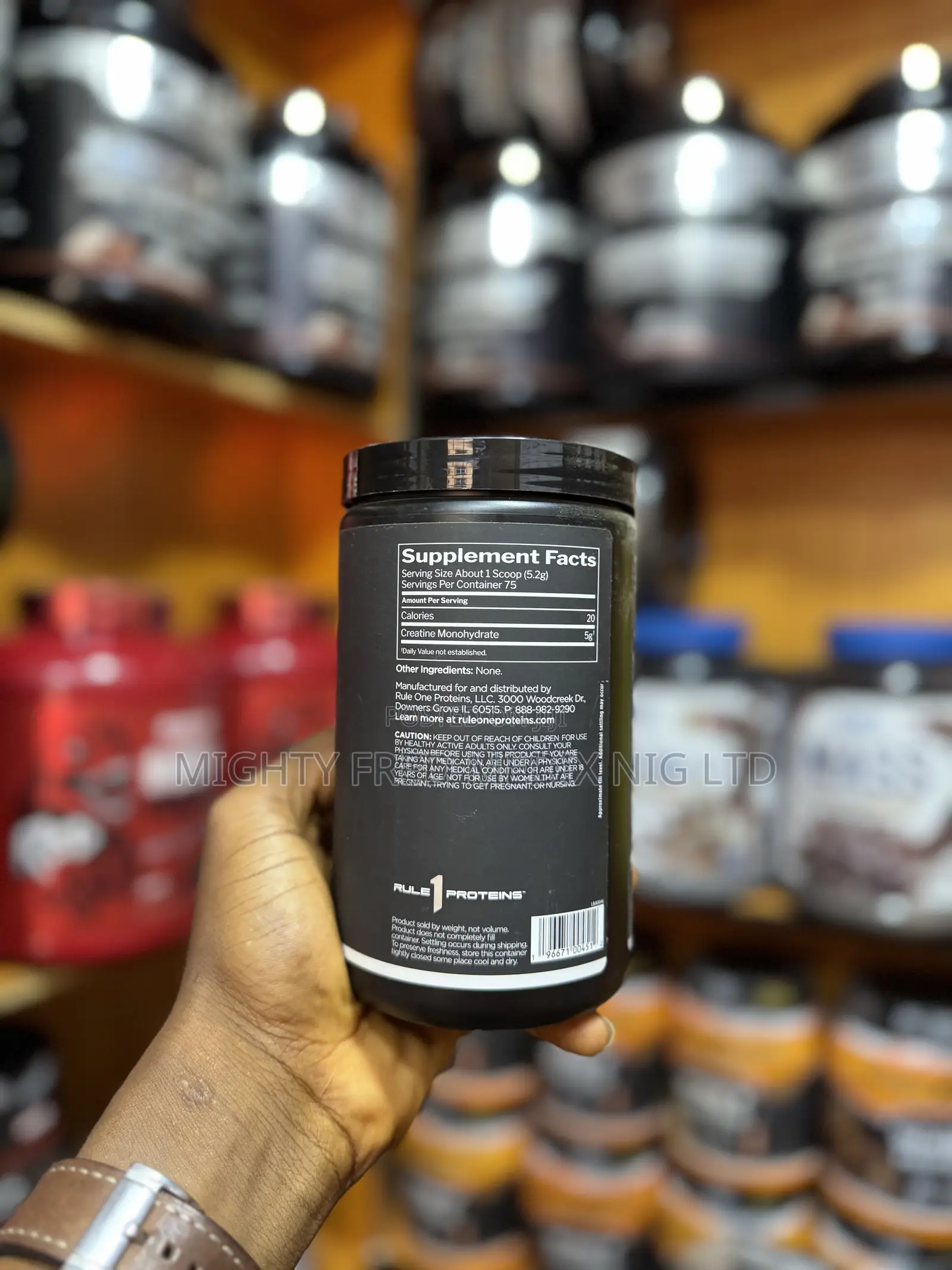 Rule 1 Creatine Monohydrate Powder 75 Servings