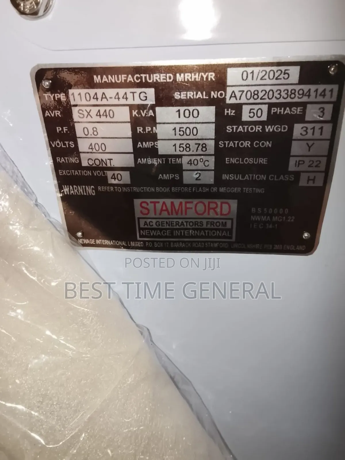 Original New Brand Perkins Made in Uk 100kva Soundproof