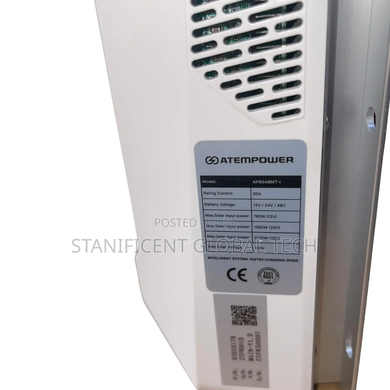 Atempower MPPT 12v-24v-48v/60a Solar Charge Controller